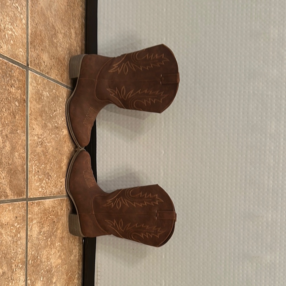 Kids Brown Western Boots